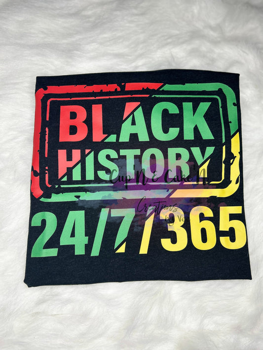 Personalized Black History 24/7/365 T-shirt